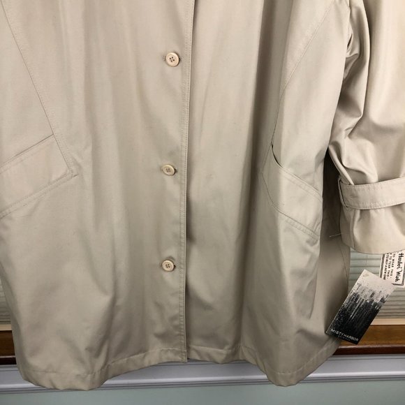 NEW - Misty Harbor Original "Agatha" Button Front Trench Coat Minimalist Classic - Picture 5 of 17